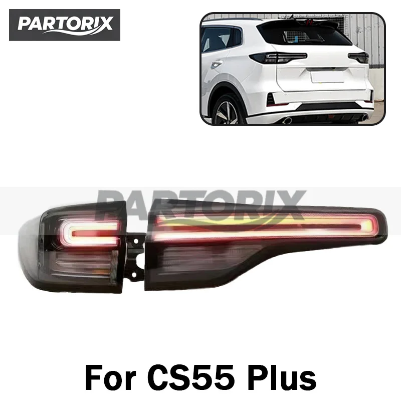 For Changan CS55 Plus 2022-2023 2 Generation Taillight Brake Light Rear Bumper Taillamps Tail Light Assembly