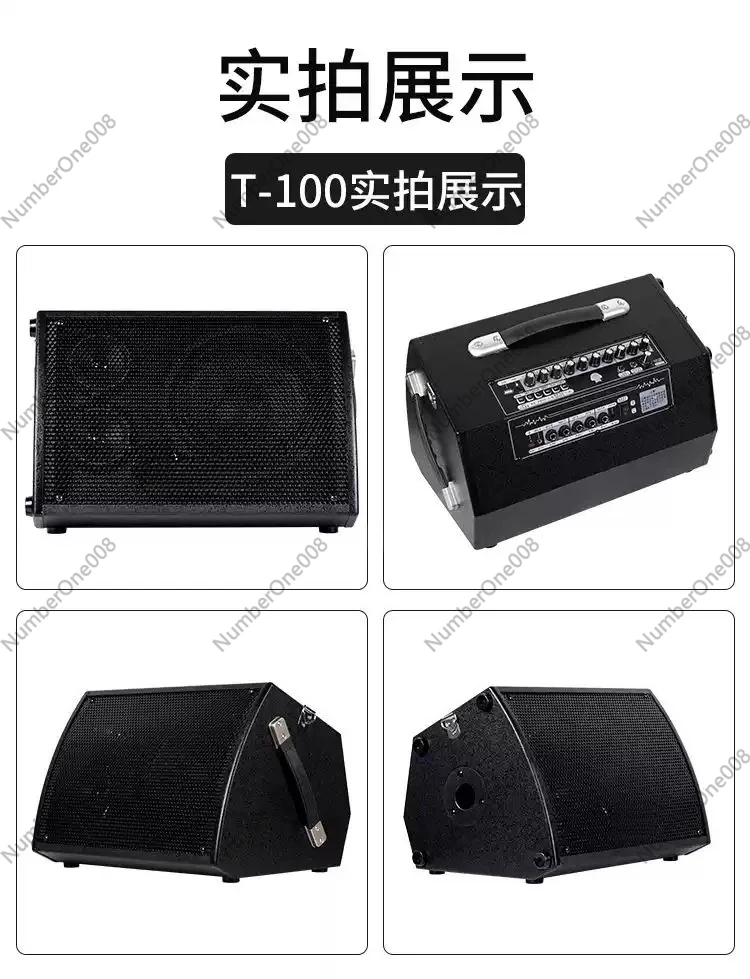 100W Folk Guitar Singing And Playing Sound System Upgraded With Bluetooth 5.0 For Long-lasting Battery Life