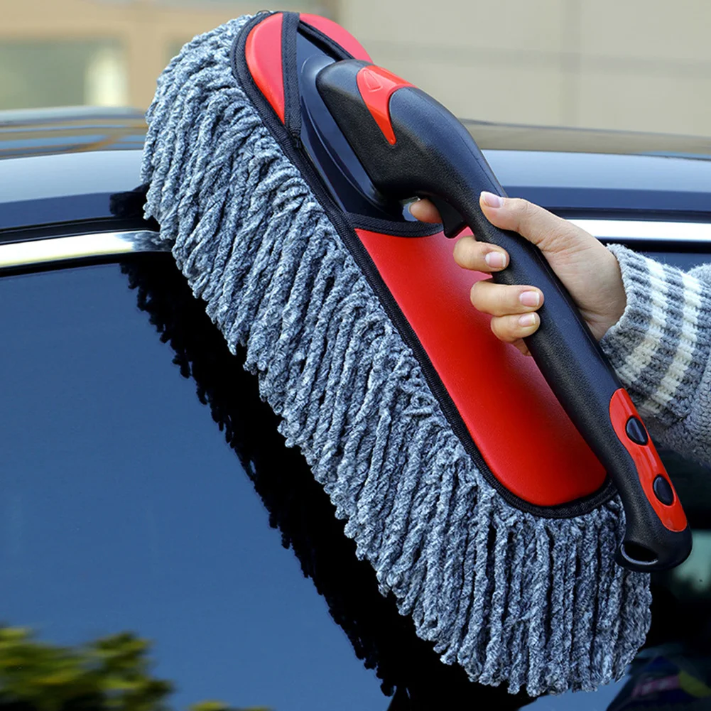 Car Duster Exterior with Extendable Handle Car Cleaning Tool Dust Remover Soft Non-Scratch Cleaning Brush For Car Home Dusting