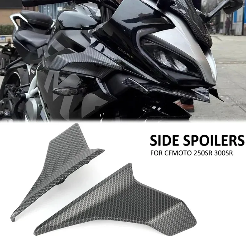 

FOR CFMOTO CF250SR CF 250SR 250 SR 300SR Motorcycle Parts Side Downforce Naked Spoilers Fixed Winglet Fairing Wings Deflectors