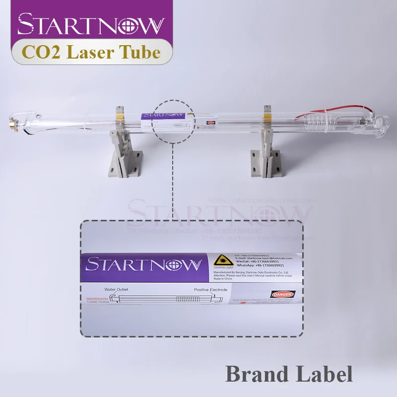 Startnow 50W CO2 Laser Glass Tube 1000mm for Laser Engraver Carving Marking Machine Lamp Pipe Equipment Parts