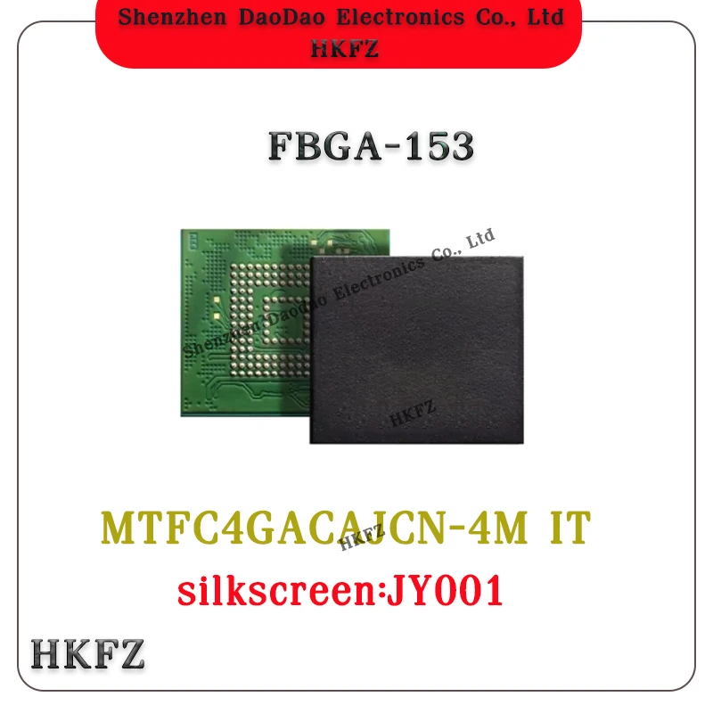 MTFC4GACAJCN-4M IT Silkscreen JY001 BGA-153 memory chip ic new original