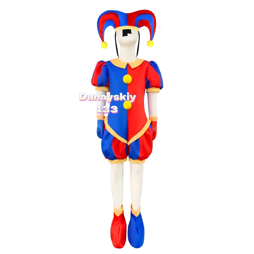 مجموعة أزياء تنكرية مذهلة بومني راجاثا جاكس كاين ملابس كرتونية رقمية مسرح هدايا عيد الميلاد للأطفال للأطفال