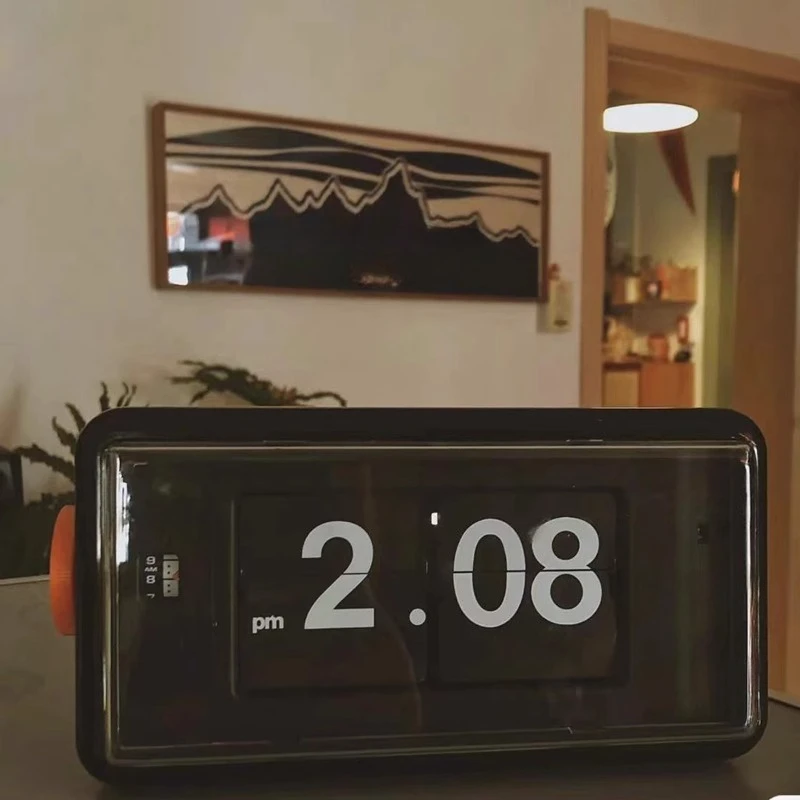 Flip Clock AL30 Seven-color QT30 Flip Clock, Digital Clock Alarm Clock