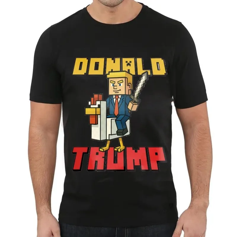 

Chicken Jockey Bruh Video Game T-Shirt Chicken Cooked in Lava Pixel-Chicken Gamer Graphic Saying Tee Y2k Design Novelty Outfit