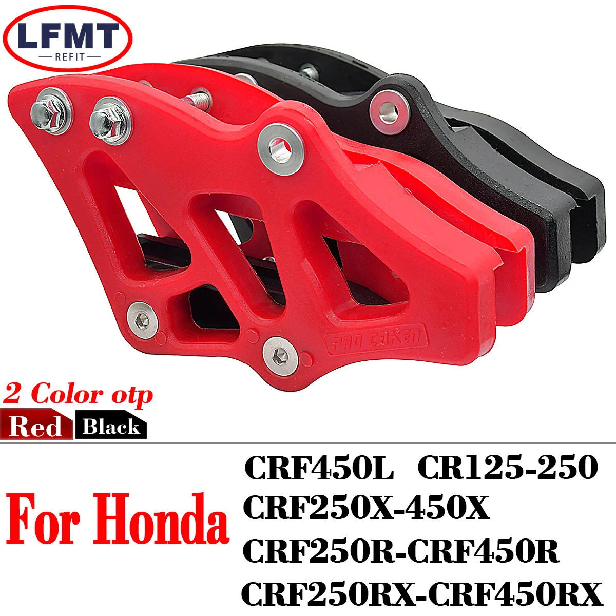 

For Honda CR125 CR250 CRF250R CRF450R CRF250X CRF450X CRF250RX CRF450RX CRF CR Motorcycle Plastic Chain Guide Guard 2002-2021