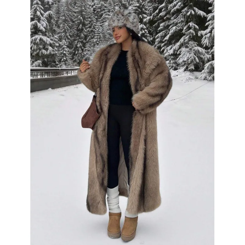 

Удлиненное мужское пальто из искусственной кожи: теплая функциональная верхняя одежда, весна 2026, без фирменного бренда