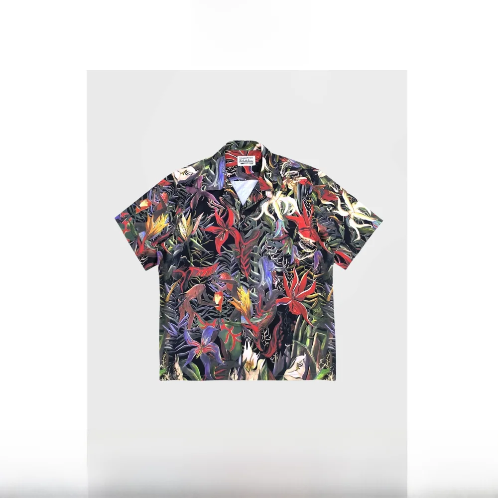 

Classic Hell Flower Indestructible Polynesian Hawaii irt Women's Ne ort Sve Printed Thin Polyester Summer Top