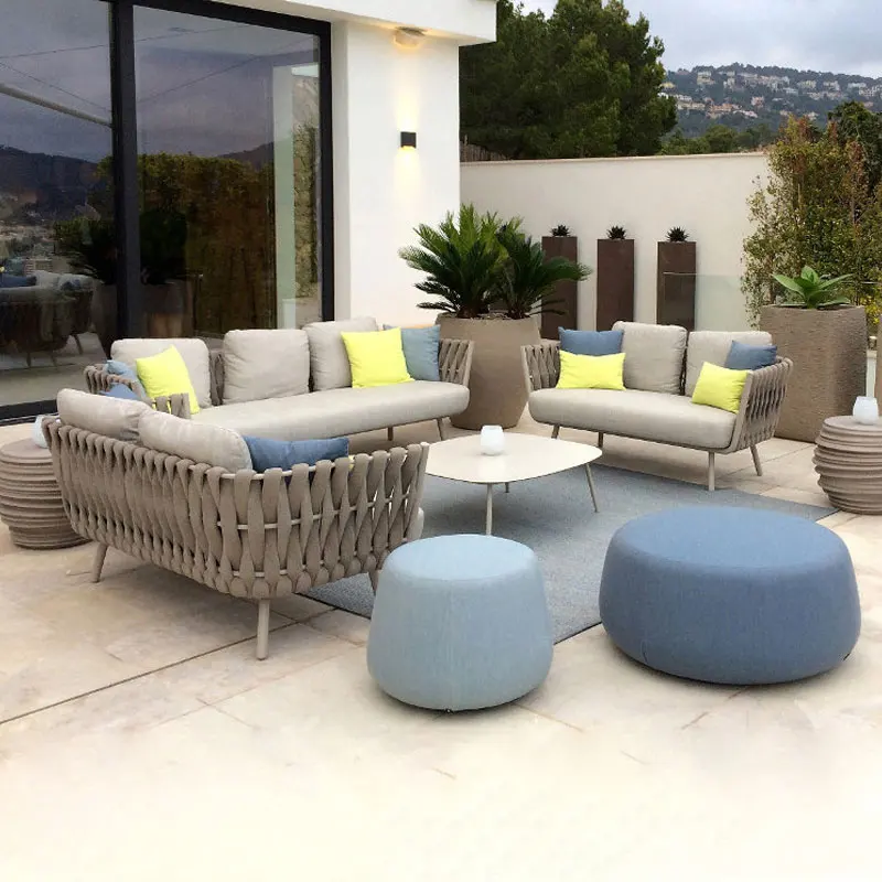 

Nordic Outdoor Sofa Garden Courtyard Leisure Villa Hotel B & B Outdoor Terrace Rattan Waterproof Rattan Chair