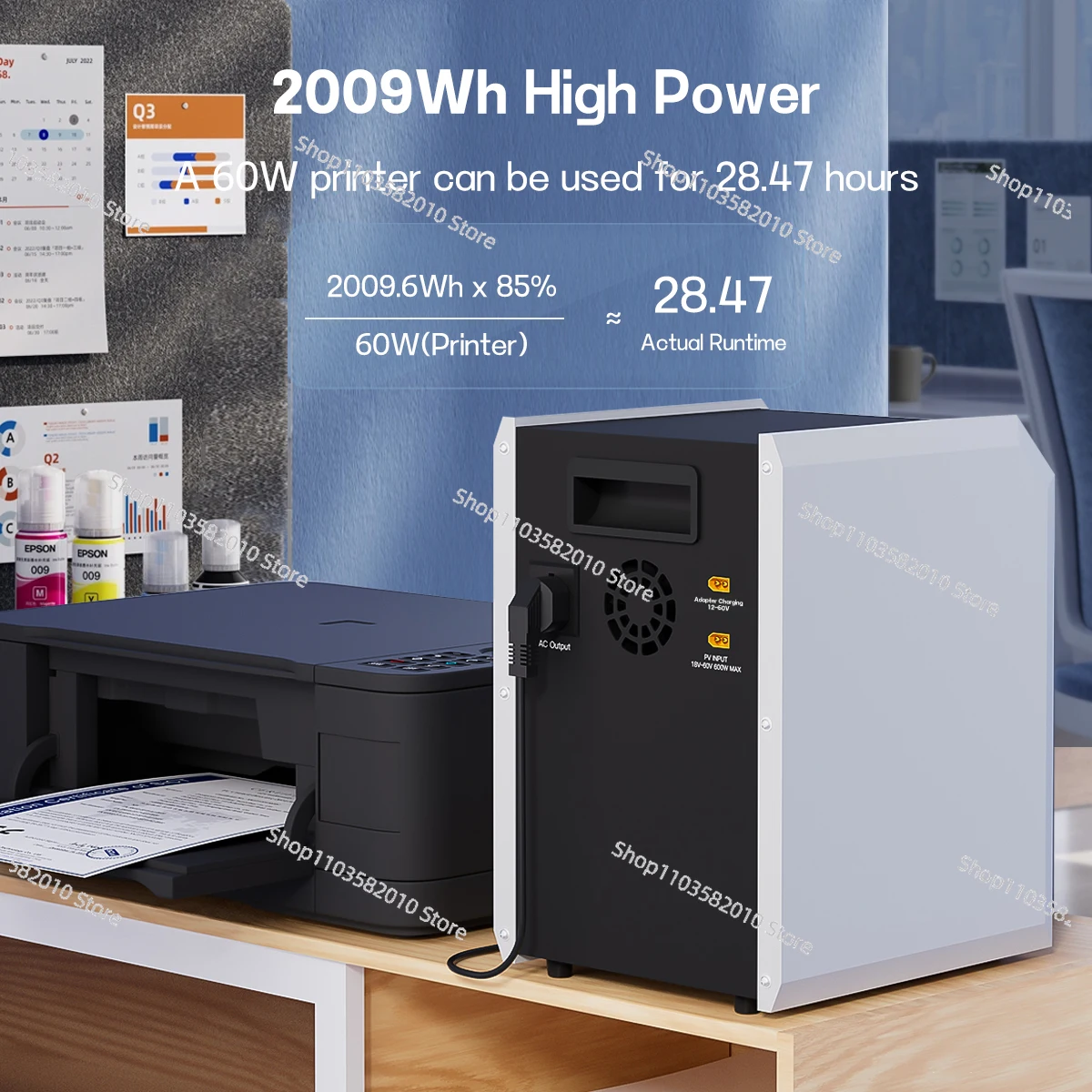 High quality 220V 1000W portable solar power station outdoor camping LiFePO4 battery solar generator