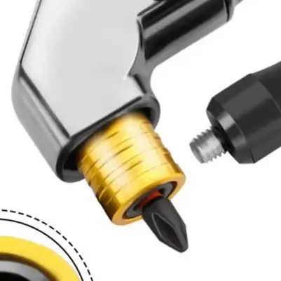 

90 Degree Right Angle Drill Adapter Electric Drill Corner Switch Directional Connector For Tight Space Drilling Screwdriver Tool