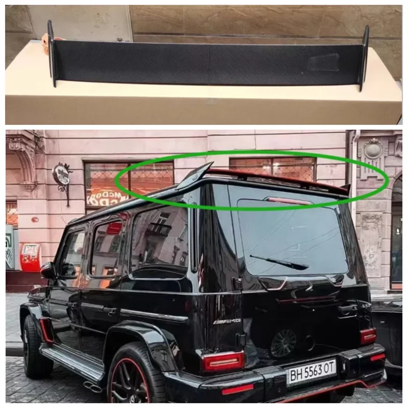 For W464 Mercedes-Benz G500 G350 G63 G55 2018-2024 High Quality Carbon Fiber Car Rear Trunk Lip Spoiler Splitters Wing