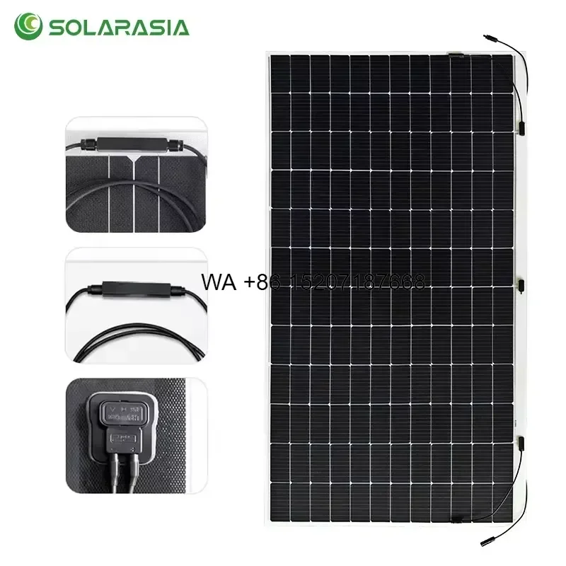Wmwmnu Light Weight Flexible Solar Panels Monocrystalline Silicon 400W 500W 520W 550W Waterproof for Car