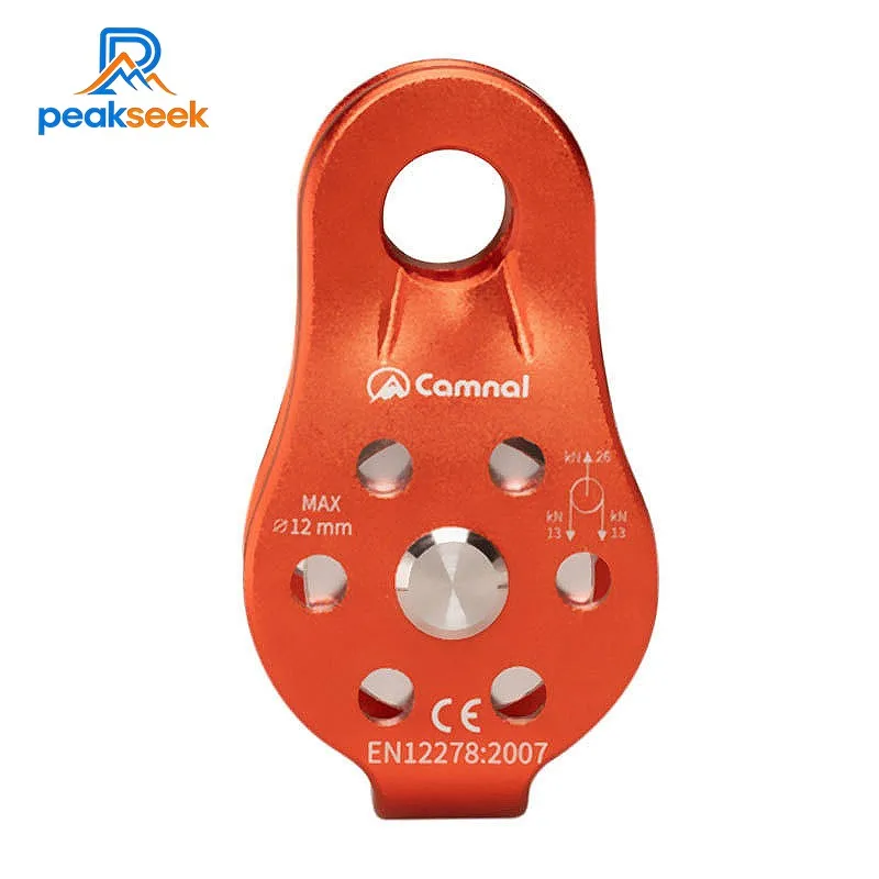 

PeakSeek Мини Фиксированный одиночный шкив 26KN из алюминиевого сплава для скалолазания для альпинизма на открытом воздухе/подъемки/спасения