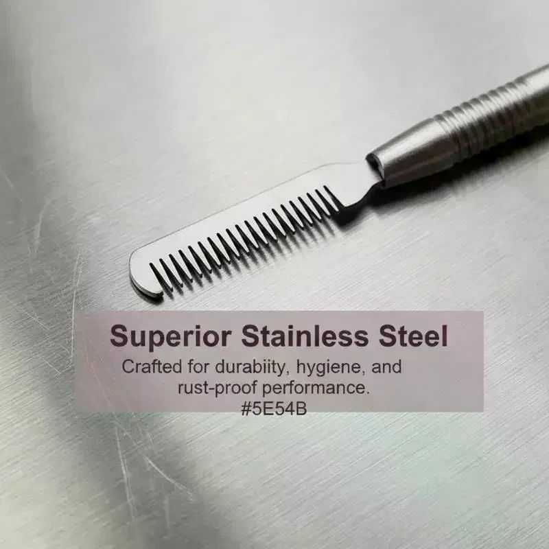 Stainless Steel Comb Separator For Eyelash Grafting Extension Curling Perming Stick Professional Salon Beauty Accessories