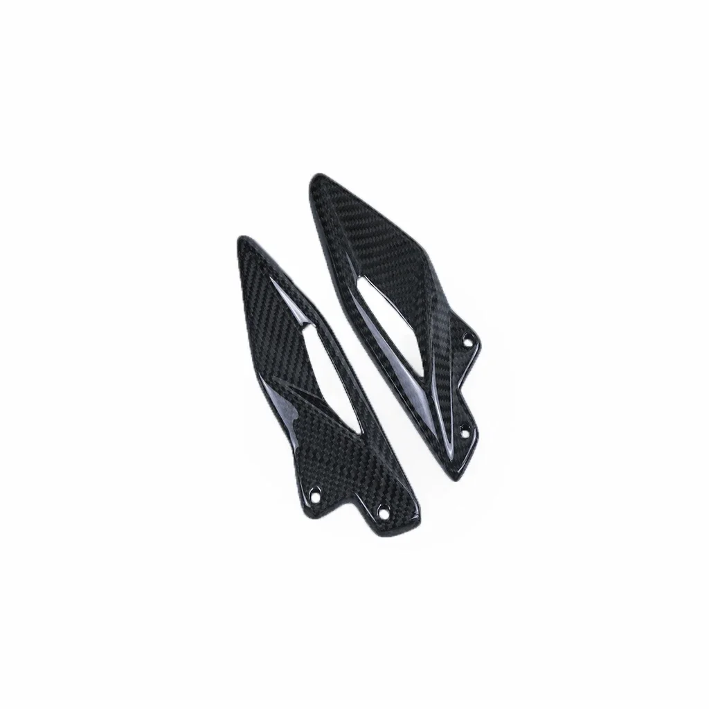 

For Triumph Street Triple 765 RS 765RS 3K Carbon Fiber Motorcycle Modification Accessories Heel Guard Plates 2016-2021