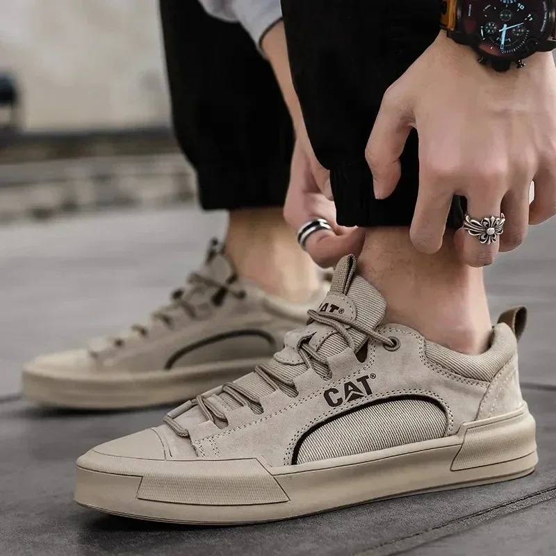 Trend Herren Freizeit Lederschuhe 2023 neue Schuhe für Herren High-Top schwarz lässig männliche Turnschuhe Plattform s 2023 neue Tenis Masculino