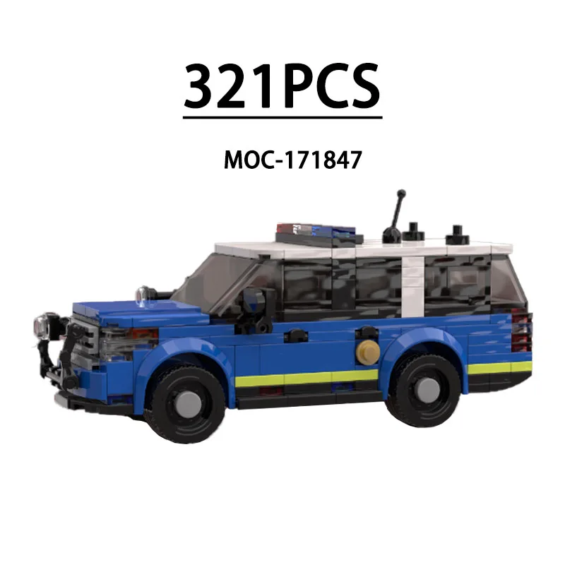 Classic Custom MOC-171847 Interceptor Car Police Car Stitching Model 321 Pieces Boy Toys Birthday Christmas Toys Gifts