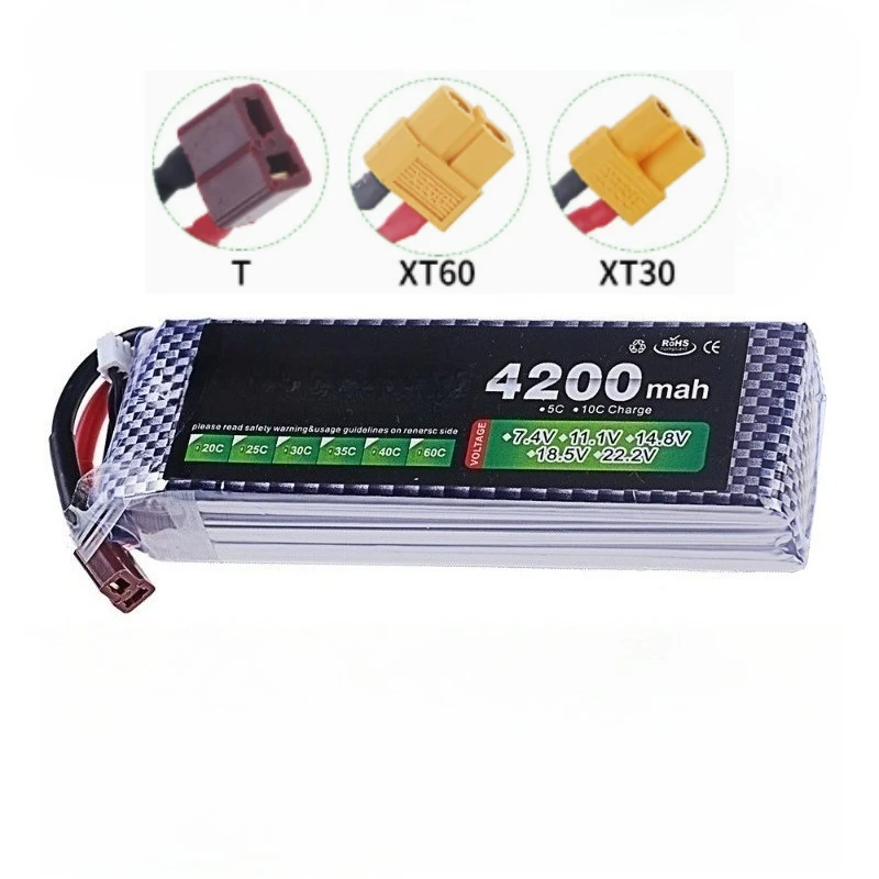 New 11.1V 4200MAH 30C Polymer Lithium Battery for RC Model and Remote Controlled Car Battery