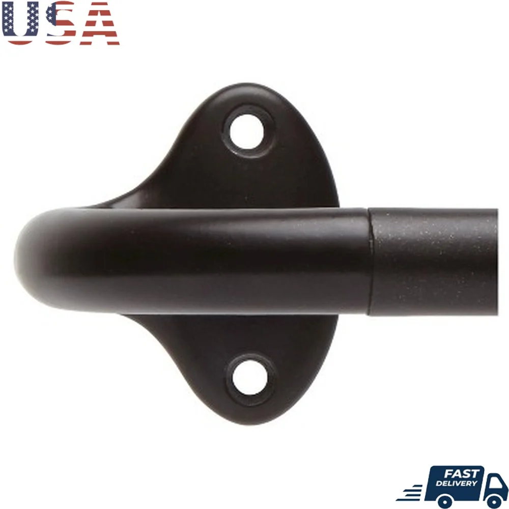 

Adjustable Steel Curtain Rod 88-120 Inch Dusk Wrap Around Design Light Blocking Hardware Included Ideal Bedrooms Living Rooms