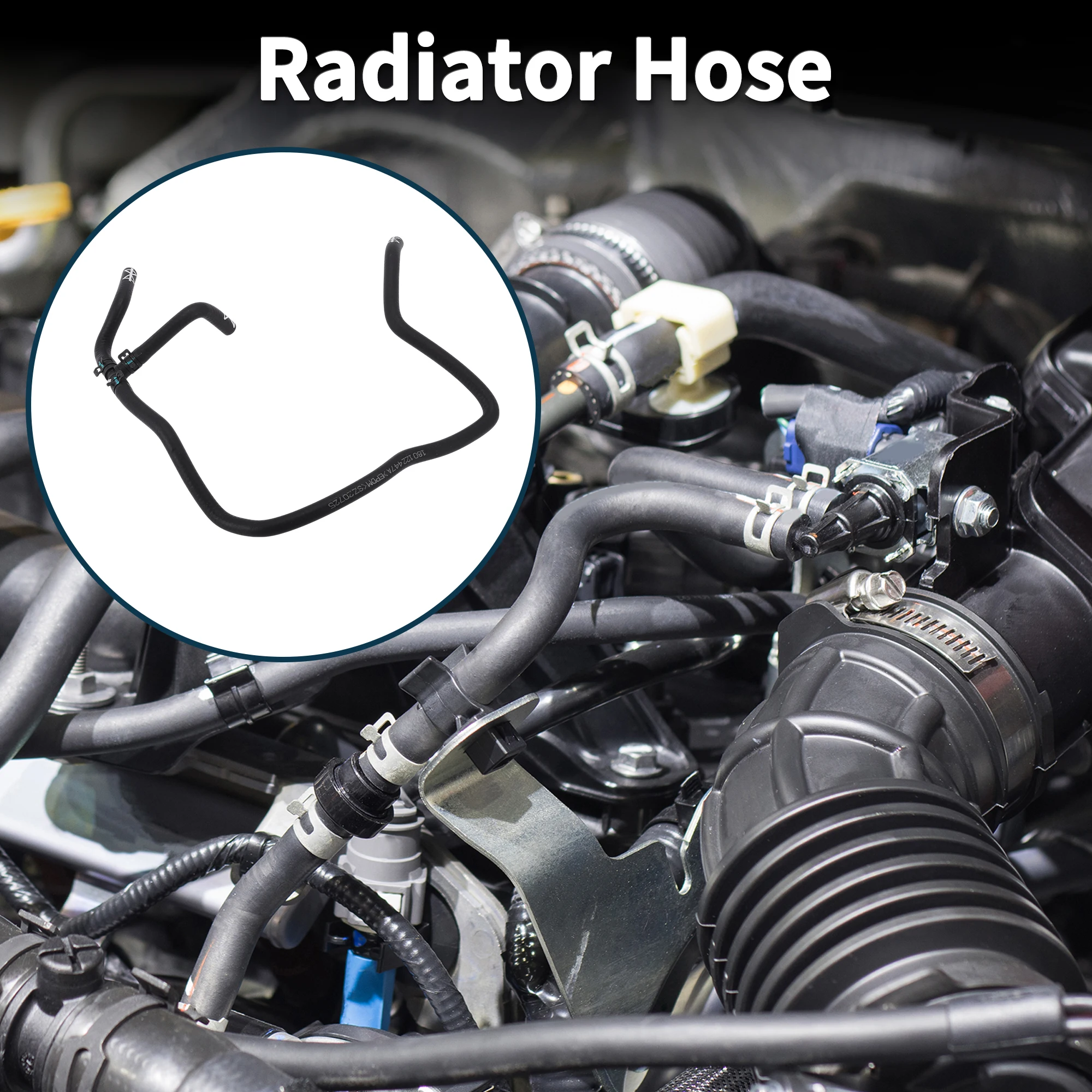 Motoforti Radiator Hose Heater Hose Radiator Outlet Hose Pipe for Volkswagen Lavida 15 No.180122447A Plastic Coolant Pipe