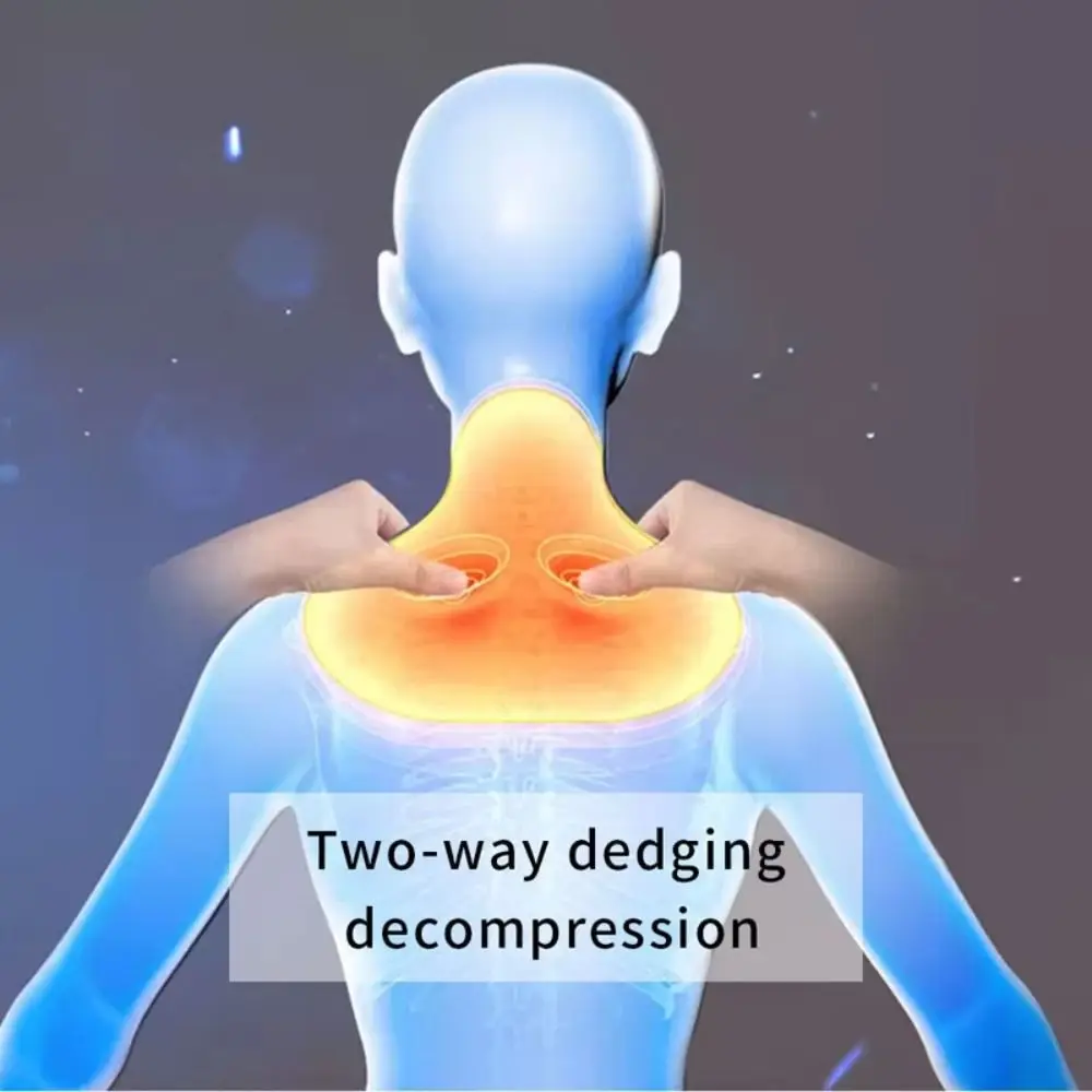 

High Quality PU Leather Electrical Massager Heated Multifunctional Neck Massager Infrared U Shape Kneading Massager Neck