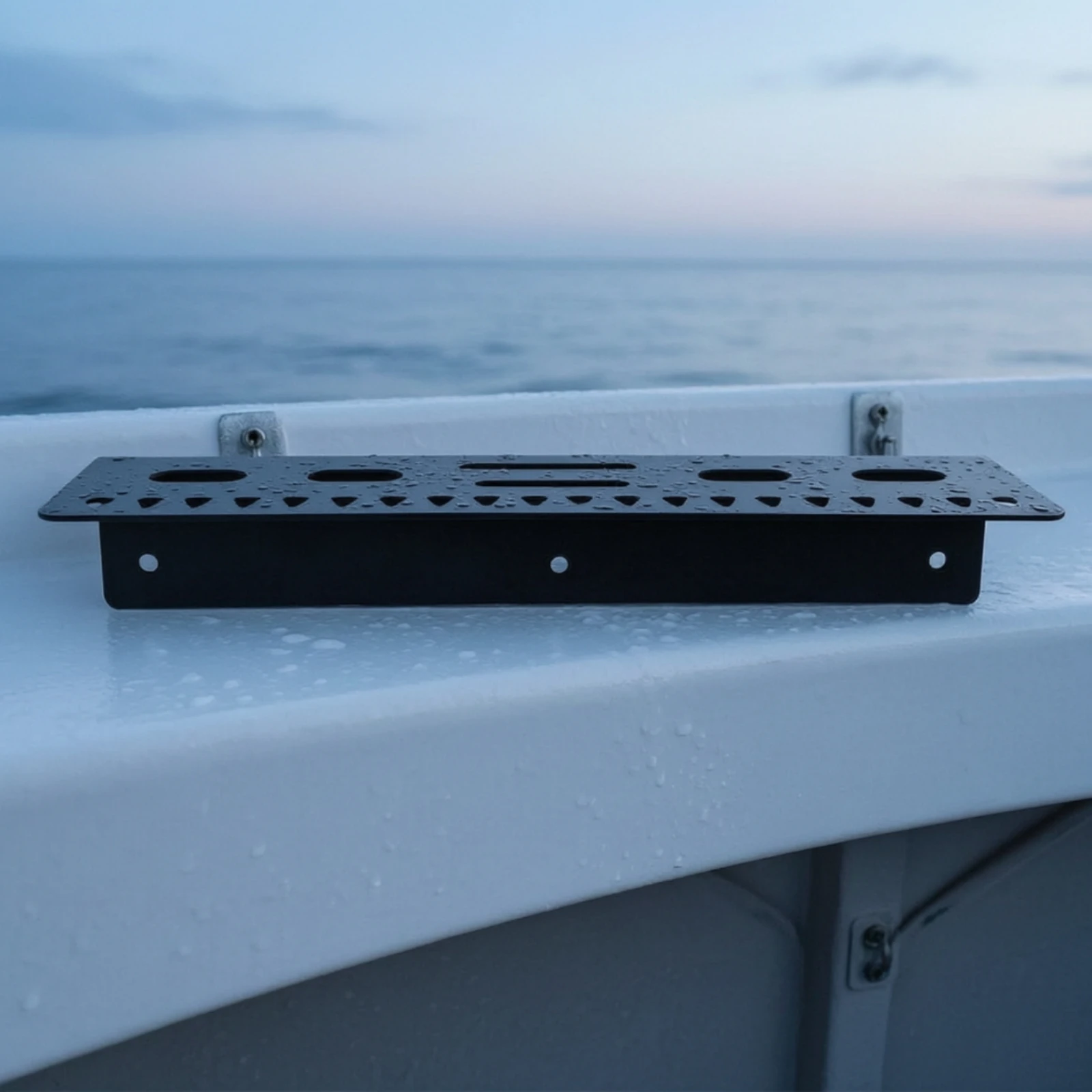 boat-mounted-fishing-gear-storage-rack-water-resistant-onboard-tool-organizer-with-slots