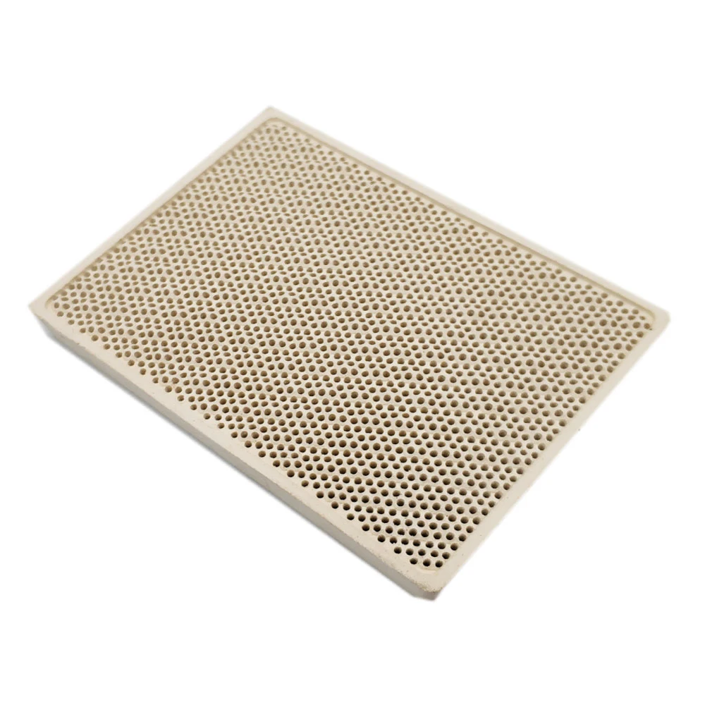 Cordierite Ceramic Burner High Temperature Plate Gas Grill Spare Parts Stove Heater Comb Accessories 132*92*14mm