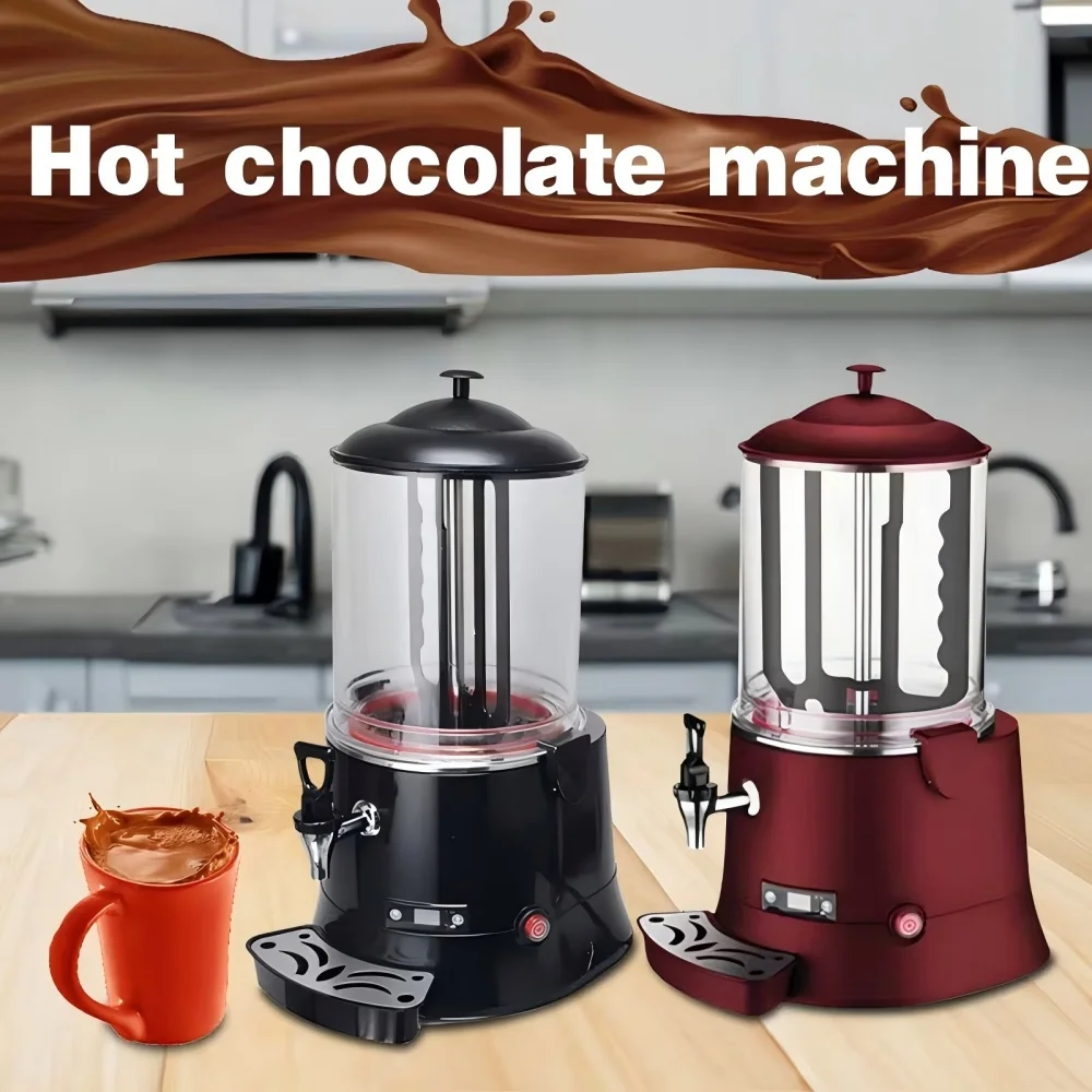 

720W Chocolate Dispenser - Hot Chocolate Warmer & Ice Cream Maker, Stainless Steel, Fast Heating, Easy Clean