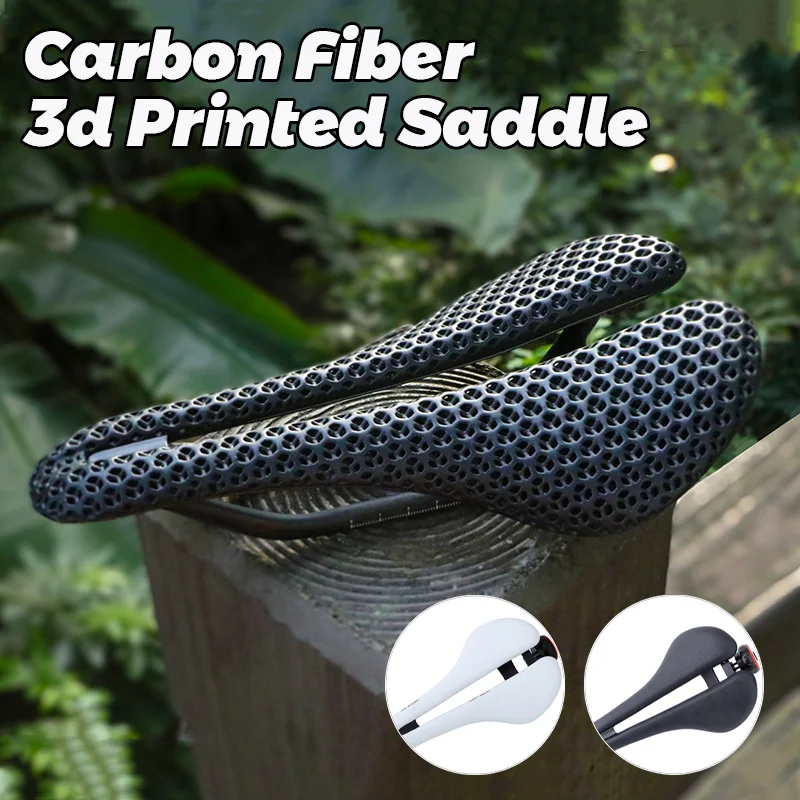 

Ultra-Light Carbon Bicycle Saddle Seat Station 3d Printed Ultralight Full Carbon Fiber Road Bike Saddle Comfortable Mountain