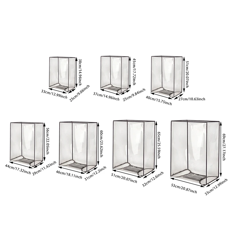 18-30 Polegada mala protetor de capa de pvc, capa de bagagem transparente à prova ddustágua mala de rodas manga à prova de poeira acessório de viagem