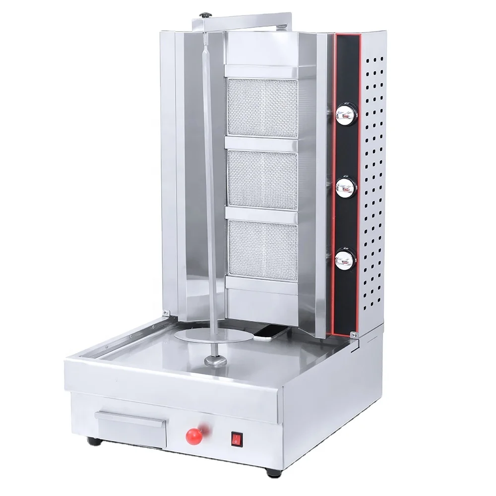 Shawarma Commercial Gas/electric Kebab Shawarma Machine Customize CE Chicken Grill Machine Stainless Steel for Restaurant 1 Set