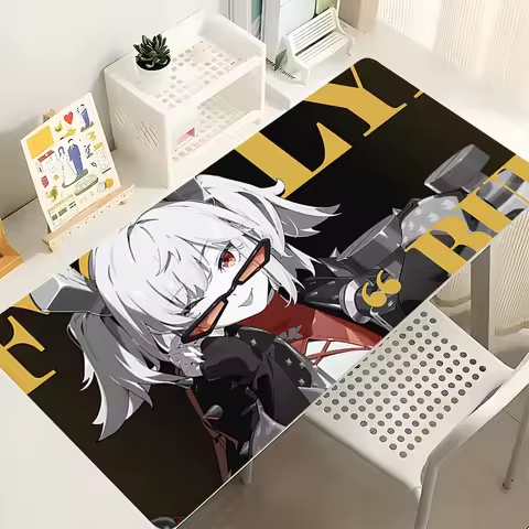 Anime Gaming Speed Mouse Pad Gamer Mouse Mat Zenless Zone Zero Keyboard Pad Burnice White Mousepad Computer ZZZ Kawaii Desk Mat