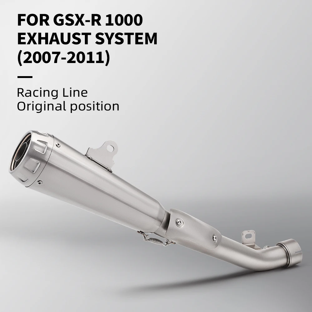 

For GSXR1000 GSXR 1000 2007-2012 Motorcycle Exhaust Systems Mid Link Pipe Connection 51mm Muffler