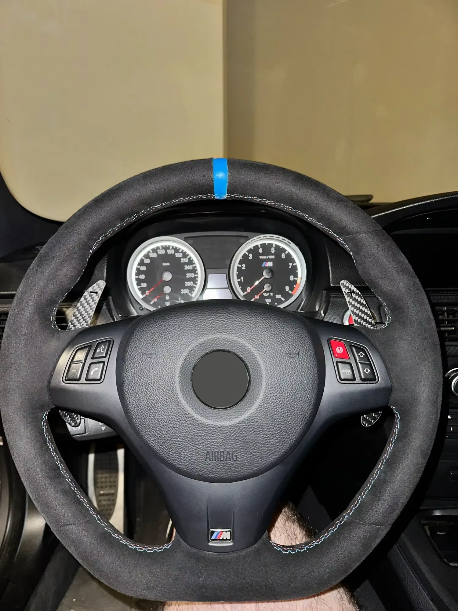 Steering Wheel Magnetic Shift Paddle For BMW E90 M3 E92 M3 E93 M3 X5M X6M E70 E71 Carbon Fiber