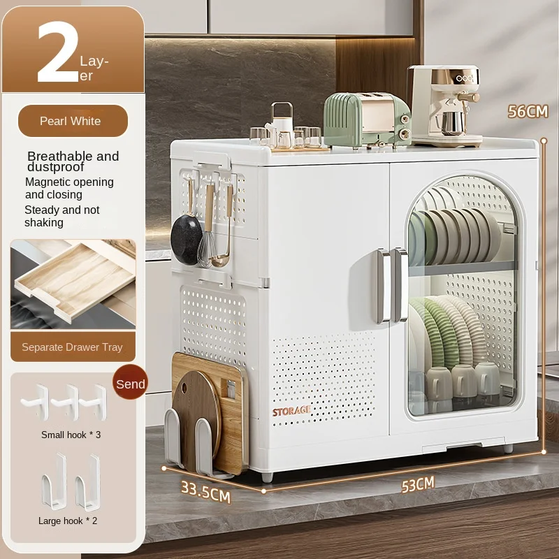Kitchen Desktop Sustainable PP Plastic Multifunctional Foldable Single Tier Chopsticks Bowl Drain Storage Rack view 6