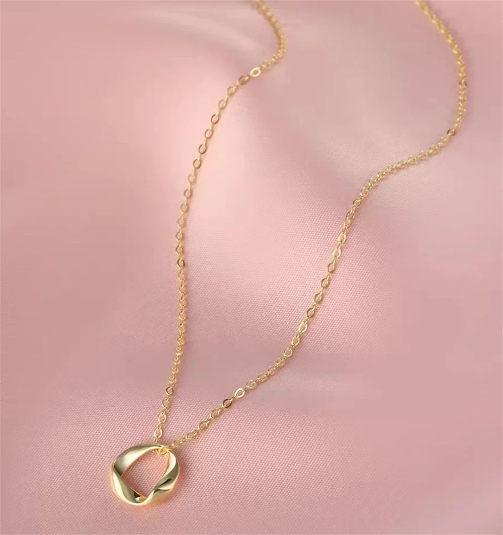 

Korean Valentine's Day Gift Necklace Women S999 Fine Silver Eternal Heart Love Pendant Light Luxury High-End Fashion Necklace