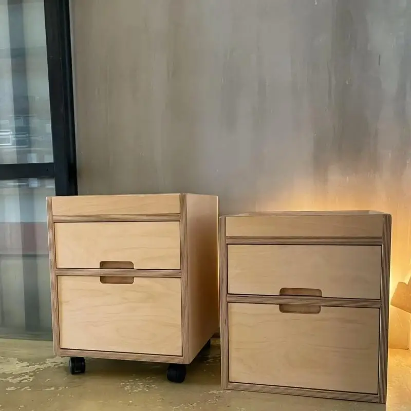 Birch ocean board dining side cabinet coffee simple modern aluminum profile storage locker water