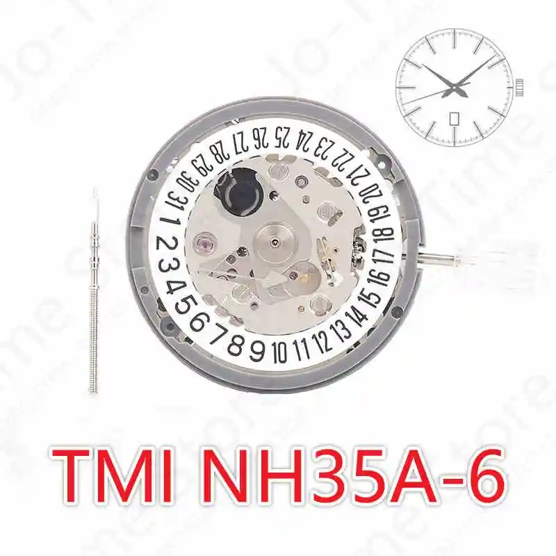 

Seiko Japan imports NH35A-6 New Watch movement Premium Mechanical NH35 White Date wheel 24 Jewels Automatic Self-winding