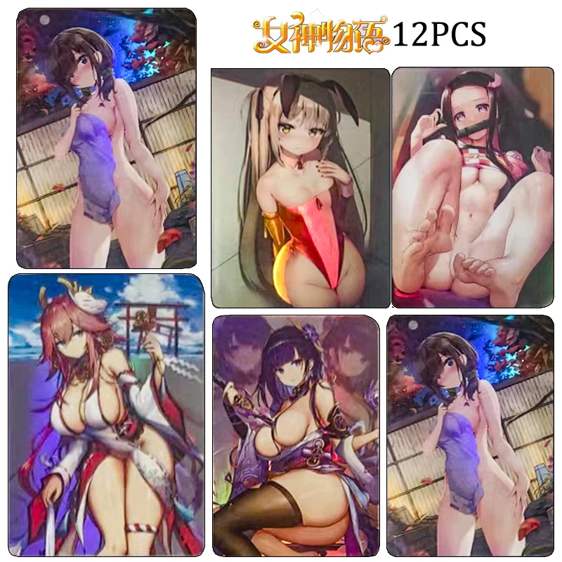 

Goddess story DIY Collectible Cards Yae Miko Yoimiya Mary Kamisato Ayaka Raiden Shogun Kamado Yazuko Ori Shine Holiday Gifts