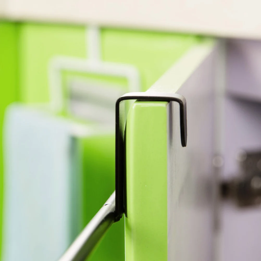 

2Pcs Nail-Free Bathroom Storage Rack Durable No Perforation White Black Stylish Towel Rail Bathroom Storage Rack