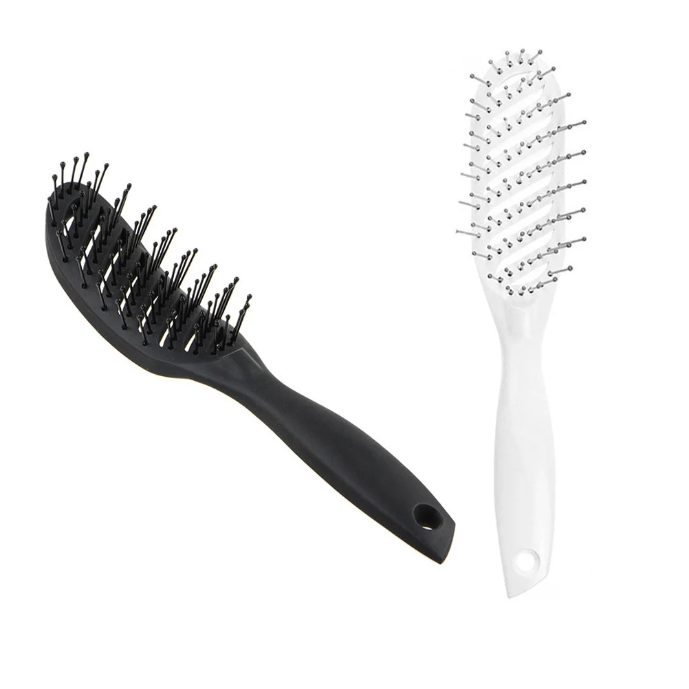 

Curly Hair Comb Hairdressing Styling Curved Shaped Quick Dry Women Massage White
