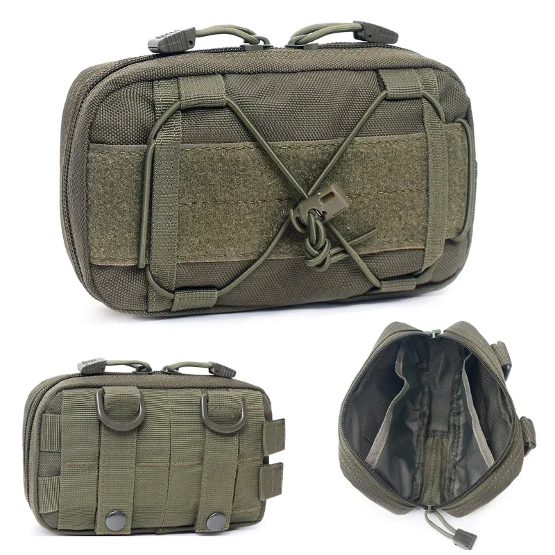 Kleine Molle-Tasche aus 1000D Nylon, wasserdicht, EDC-Utility-Tasche mit Schultergurt für Rucksack, Outdoor, Wandern, Camping