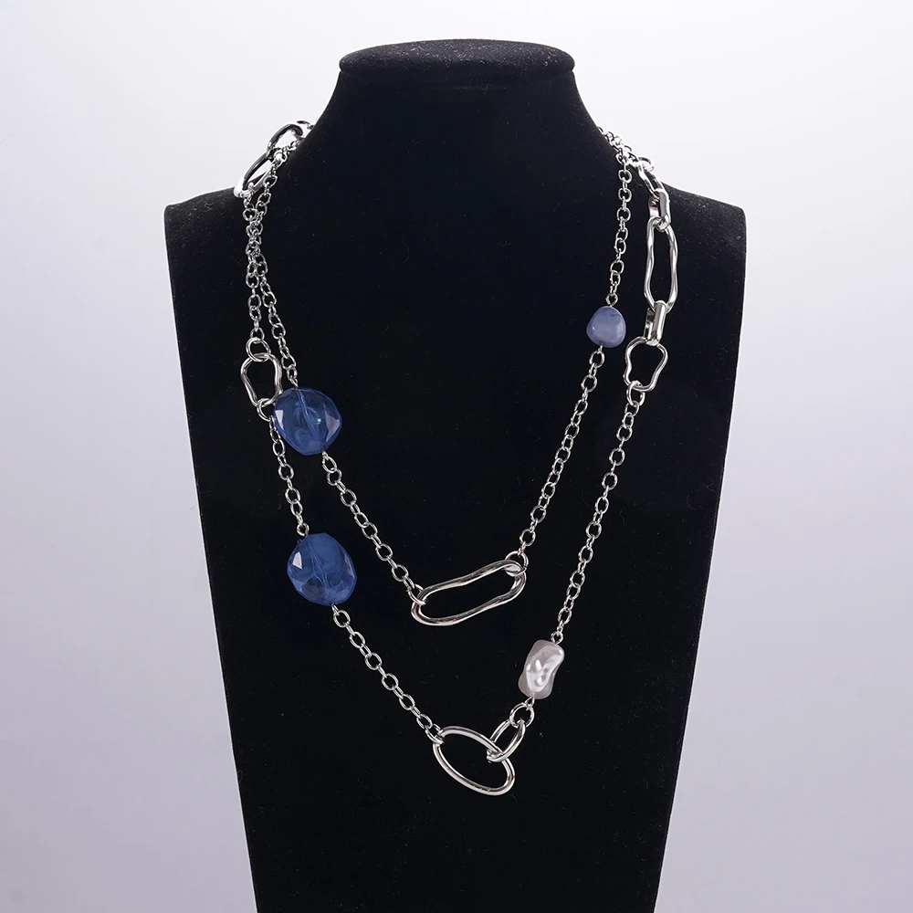 

Ladies' long pearl necklace, clothing, jewelry, minimalist personalized gifts for women, everyday travel accessories