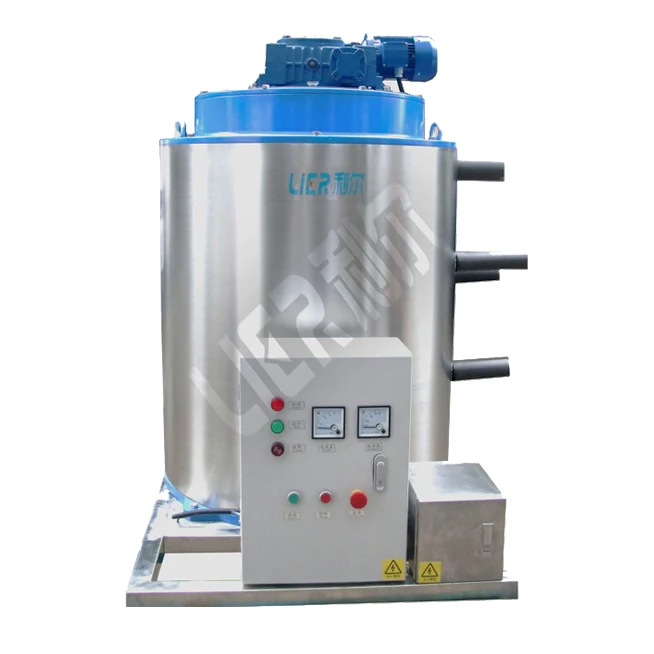 Industrial Stainless Steel PLC Controlled Motor Driven 2 Ton Flake Ice Making Machine