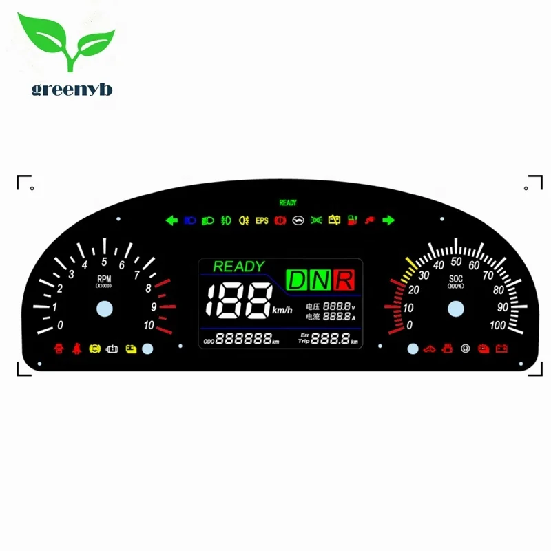 

E716 LCD Small Electric Car Speedometer Electronic Vehicle Instrument Cluster Electric Car Dashboard