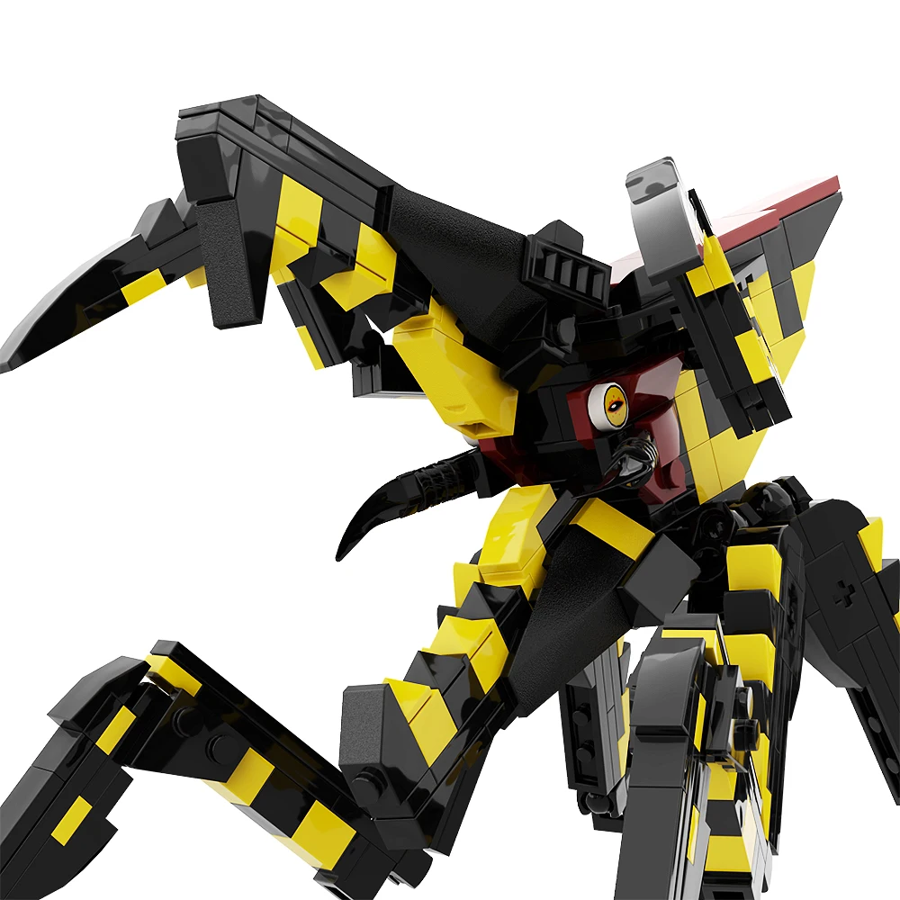 Gobricks MOC Film Stenschepen Troopered Warriors Bug Bouwstenen Arachnids Uropygis Model Insect Bricks Speelgoed Kinderen Gift