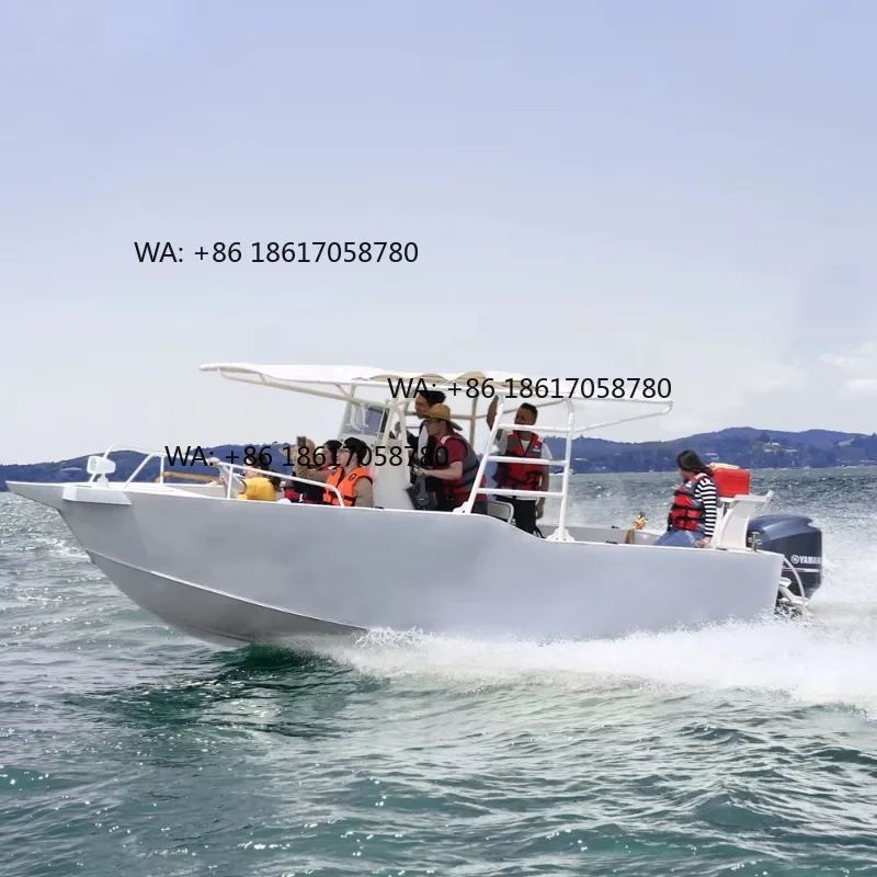 High Performance Kinocean Saltwater Fishing Boat 23FT Marine Aluminum Craft Hot Sale