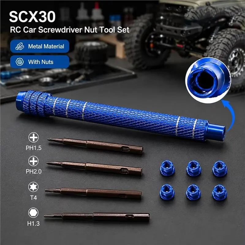 A02M-M2 Nut Set For 1/30 SCX30 RC Road Crawler Parts C