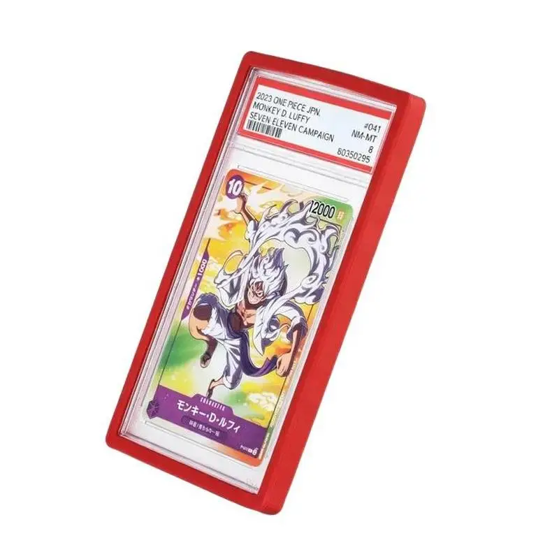 custom.Colorful Tcg 35PT Graded Card Slab Frame Cardboard Display Lightweight Portable Storage